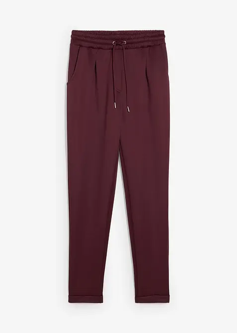 Pantaloni chino in tessuto effetto neoprene, bonprix