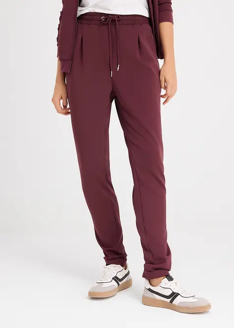Pantaloni chino in tessuto effetto neoprene, bonprix