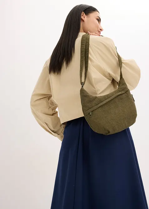 Borsa a tracolla in velluto, bonprix