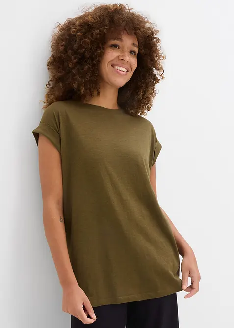 Maglia lunga in puro cotone (pacco da 2), bonprix