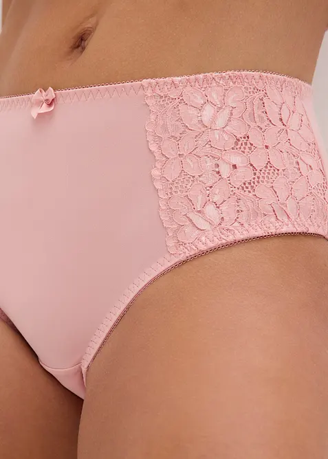 Slip alto con pizzo delicato (pacco da 2), bonprix