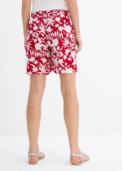 Shorts larghi in viscosa con cinta comoda, vita alta, bonprix