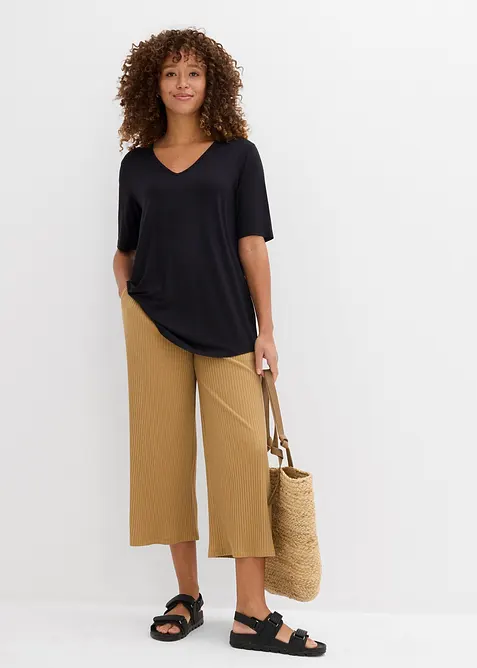 Maglia lunga in viscosa morbida, bonprix