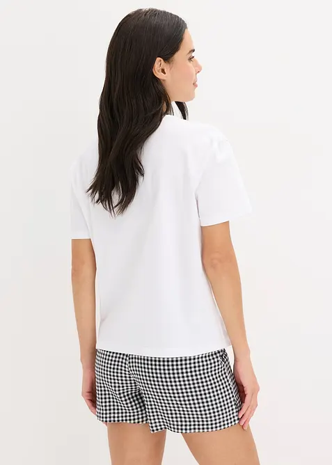 Pigiama estivo con shorts stampati, bonprix