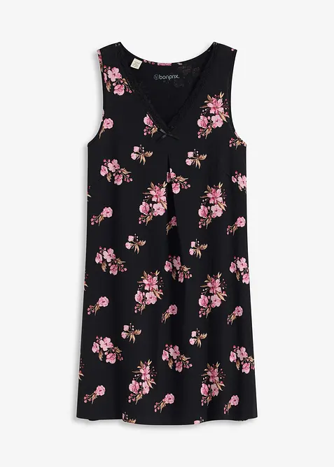 Camicia da notte corta in misto viscosa morbido, bonprix