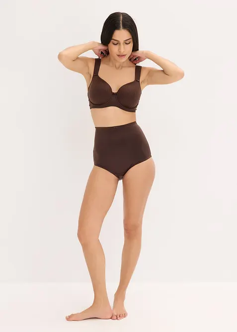 Panty con finitura lucida ed effetto modellante leggero, bonprix