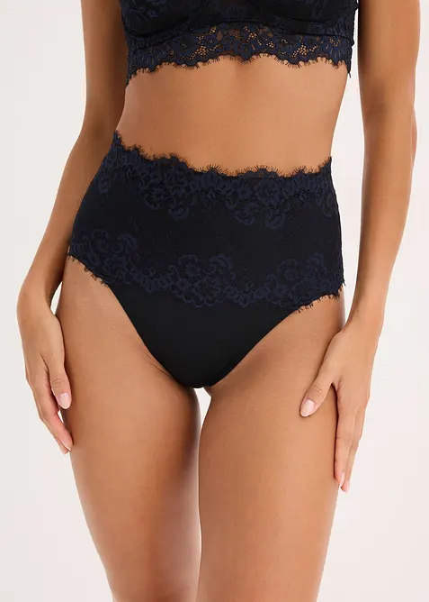 Perizoma con pizzo ed effetto modellante medio, bonprix