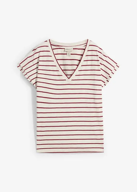 Maglia a righe con maniche a volant, bonprix