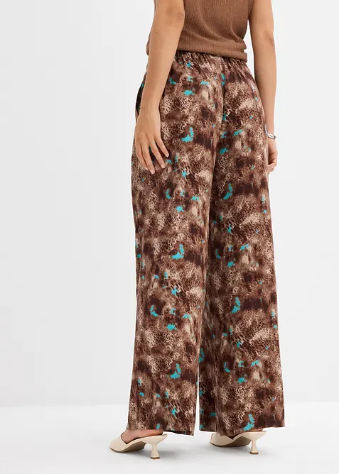 Pantaloni con elastico in vita in viscosa fluente, bonprix