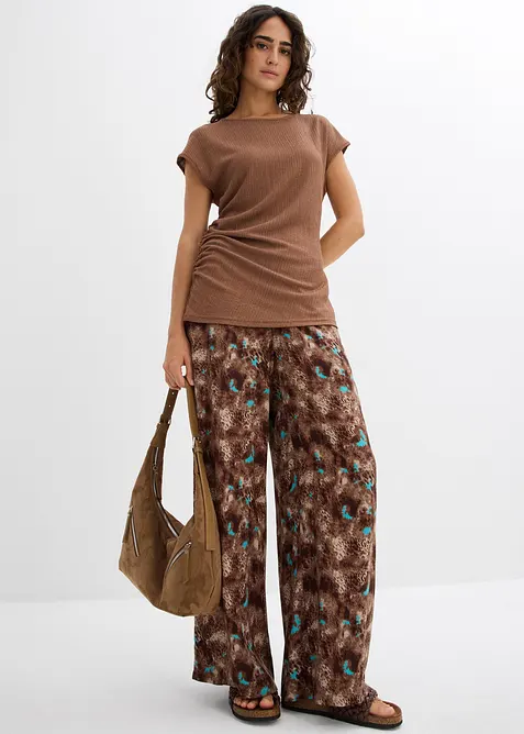 Top asimmetrico in cr&ecirc;pe leggero, bonprix