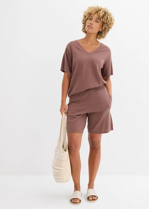 Shorts in maglia fine con elastico in vita, bonprix