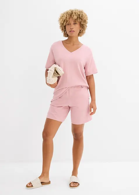 Maglia in fine misto cotone e lino, bonprix