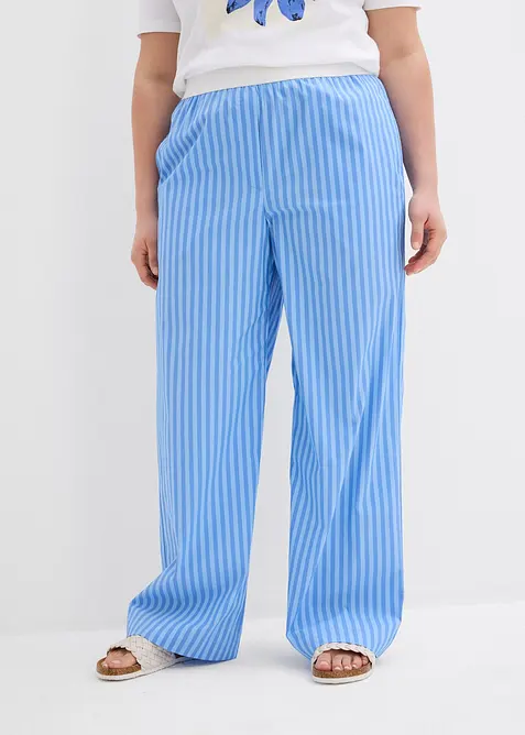 Pantaloni a palazzo in popeline, bonprix