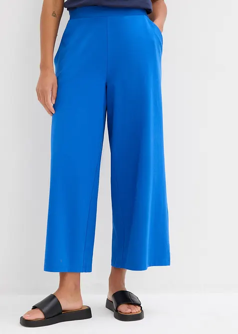 Pantaloni cropped elasticizzati in cotone biologico, bonprix