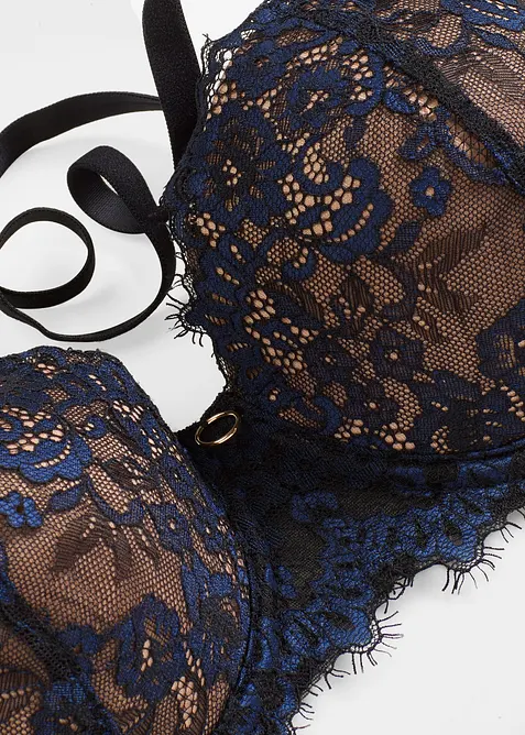 Reggiseno a balconcino in pizzo cigliato delicato, bonprix