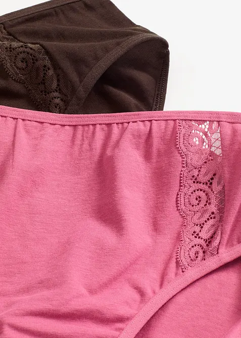 Slip alto con cotone biologico (pacco da 4), bonprix