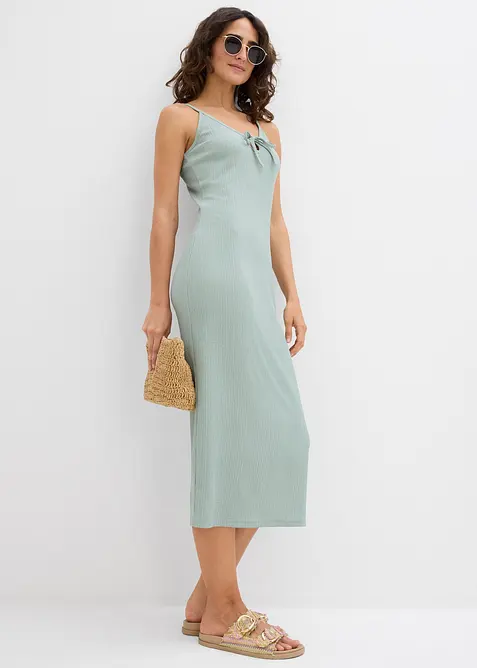 Abito midi in crêpe leggero, bonprix