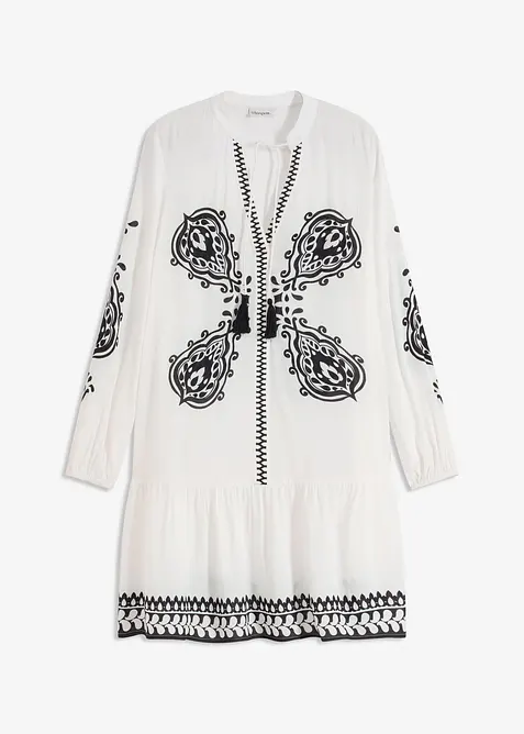 Abito tunica in viscosa strutturata, bonprix