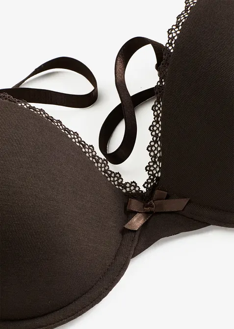 Reggiseno in cotone biologico con ferretto e coppe preformate, bonprix