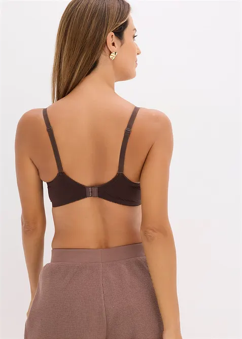 Reggiseno con ferretto ed effetto lucido (pacco da 2), bonprix