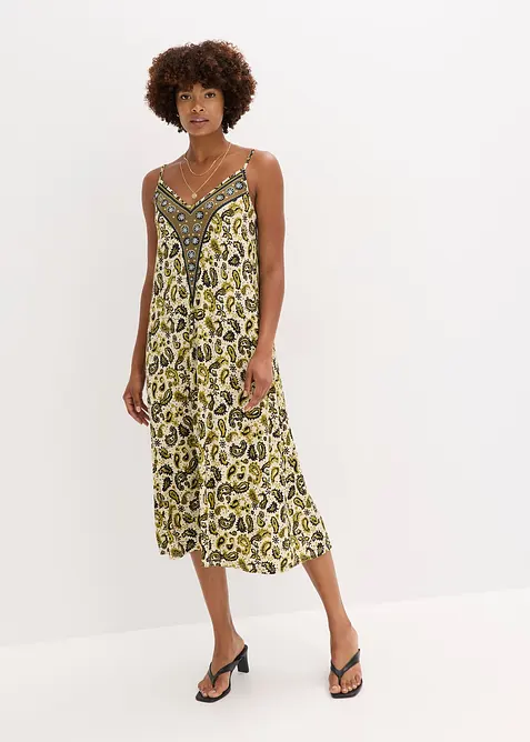 Abito con spalline in misto viscosa morbido, bonprix