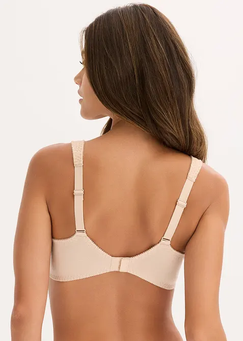 Reggiseno t-shirt con ferretto in cotone elasticizzato (pacco da 2), bonprix