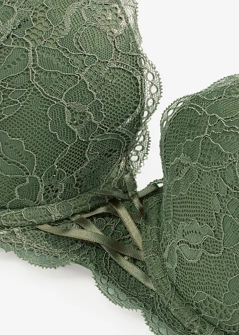 Reggiseno con coppe preformate e pizzo delicato, bonprix