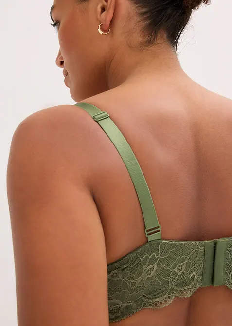 Reggiseno con coppe preformate e pizzo delicato, bonprix