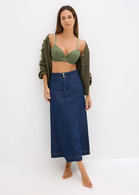 Reggiseno con coppe preformate e pizzo delicato, bonprix