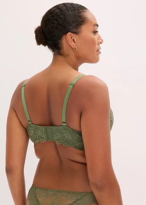 Reggiseno con coppe preformate e pizzo delicato, bonprix