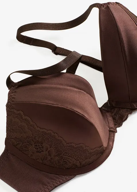Reggiseno con coppe preformate ed effetto lucido, bonprix