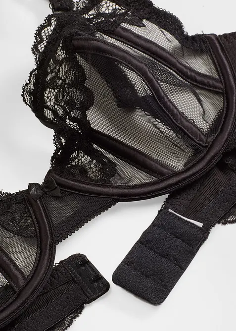 Reggiseno con ferretto in pizzo delicato, bonprix
