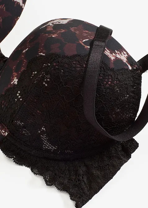 Reggiseno push-up con pizzo raffinato, bonprix