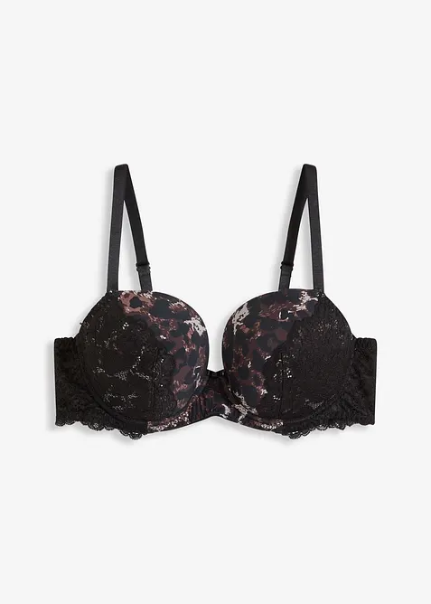 Reggiseno push-up con pizzo raffinato, bonprix