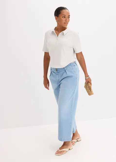 Polo in misto viscosa, bonprix