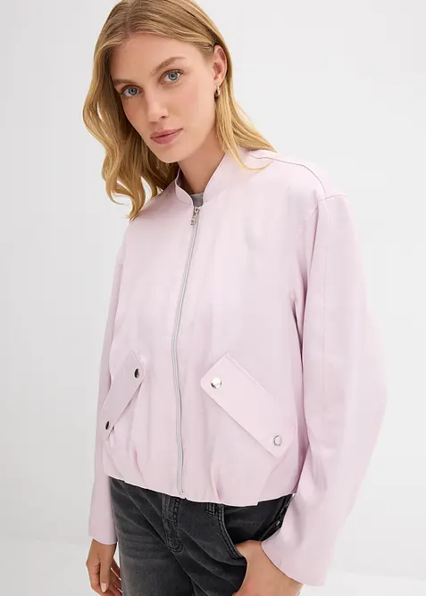 Bomber leggero in misto viscosa lucido, bonprix