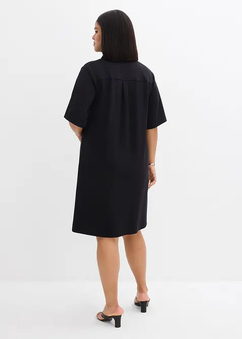 Abito polo in morbido tessuto effetto neoprene, bonprix