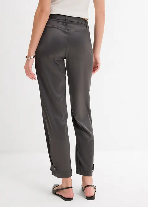 Pantaloni barrel shape in satin fluente, bonprix