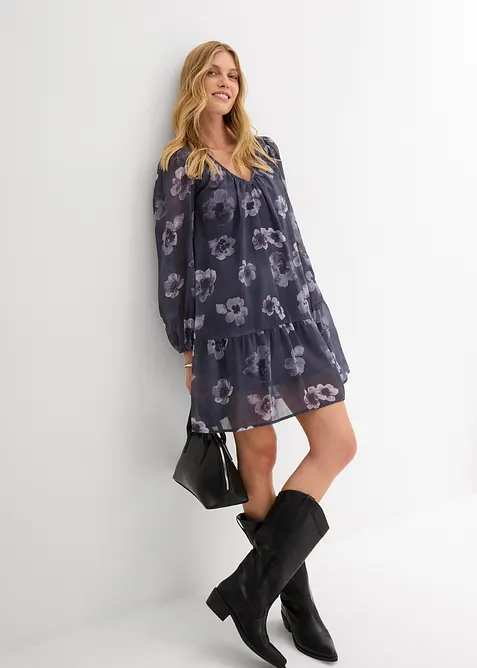 Abito corto in chiffon, bonprix