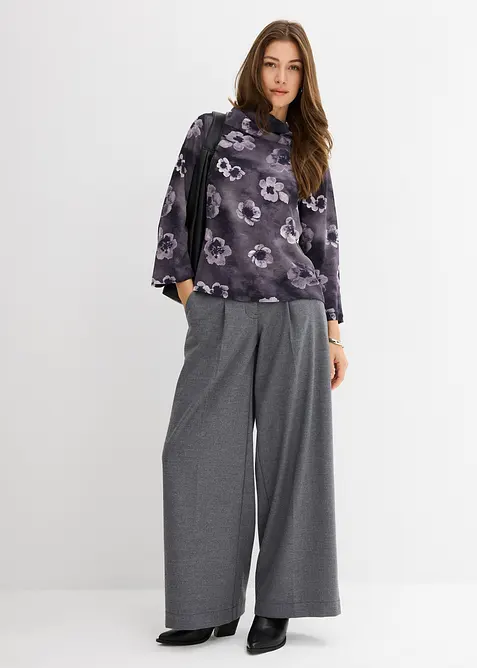 Blusa in crêpe strutturato, bonprix