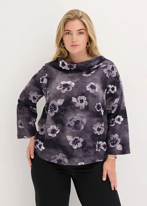 Blusa in crêpe strutturato, bonprix