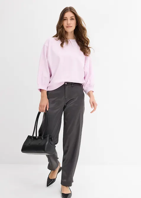 Felpa oversize in puro cotone, bonprix