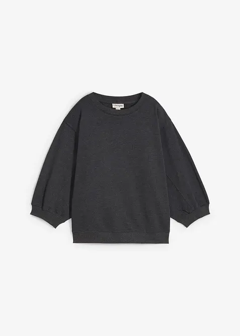 Felpa oversize in puro cotone, bonprix