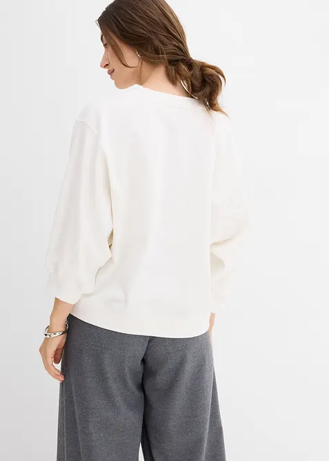 Felpa oversize in puro cotone, bonprix