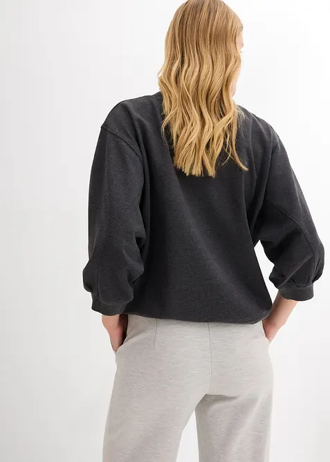 Felpa oversize in puro cotone, bonprix