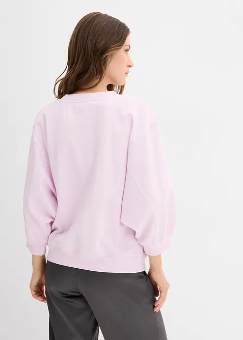 Felpa oversize in puro cotone, bonprix