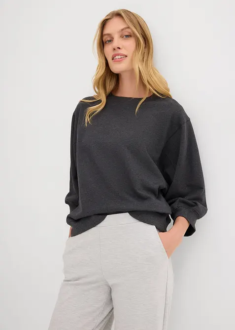 Felpa oversize in puro cotone, bonprix