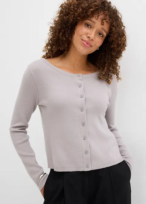 Cardigan corto in filato fine, bonprix