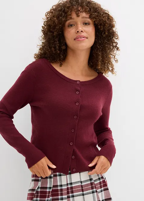 Cardigan corto in filato fine, bonprix