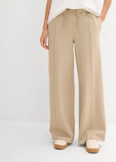 Pantaloni con elastico in vita in puro cotone biologico, bonprix